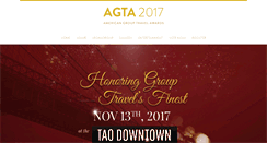 Desktop Screenshot of americangrouptravelawards.com